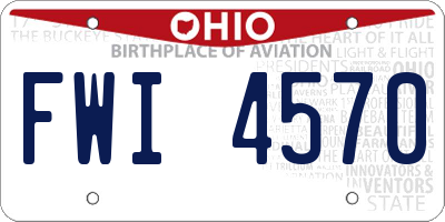 OH license plate FWI4570
