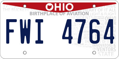 OH license plate FWI4764