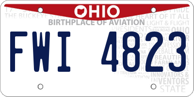 OH license plate FWI4823