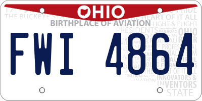 OH license plate FWI4864