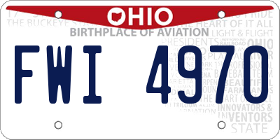 OH license plate FWI4970