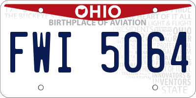 OH license plate FWI5064