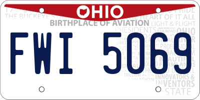 OH license plate FWI5069