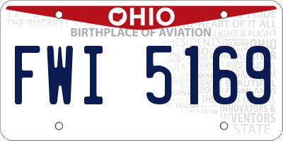 OH license plate FWI5169