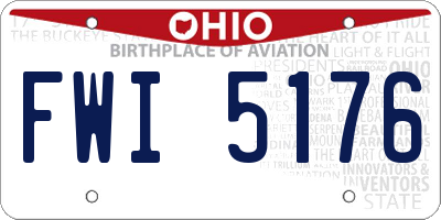 OH license plate FWI5176