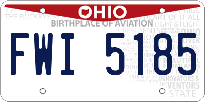 OH license plate FWI5185