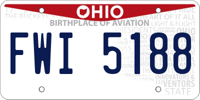 OH license plate FWI5188