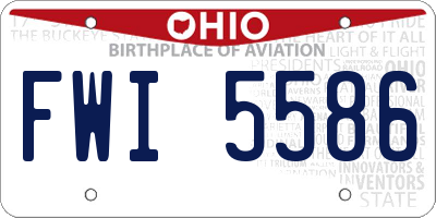 OH license plate FWI5586