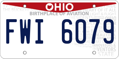 OH license plate FWI6079