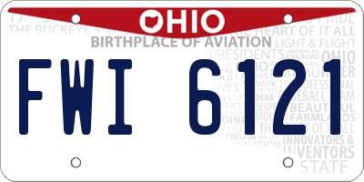 OH license plate FWI6121