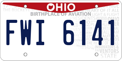 OH license plate FWI6141