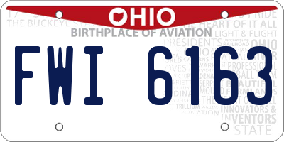 OH license plate FWI6163