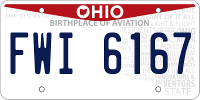 OH license plate FWI6167