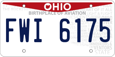 OH license plate FWI6175