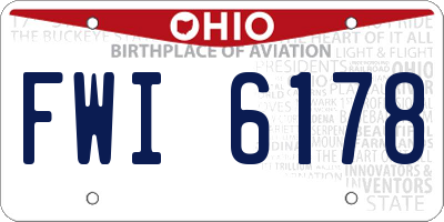 OH license plate FWI6178