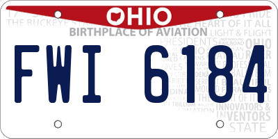 OH license plate FWI6184