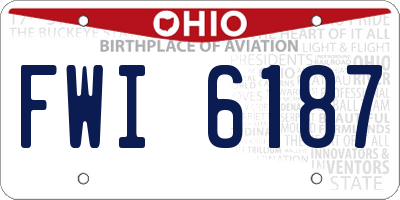 OH license plate FWI6187