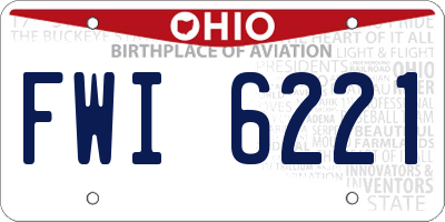 OH license plate FWI6221