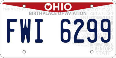 OH license plate FWI6299