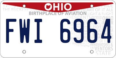 OH license plate FWI6964