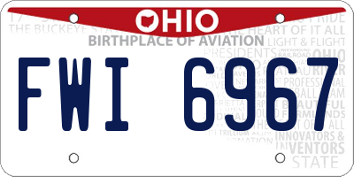 OH license plate FWI6967