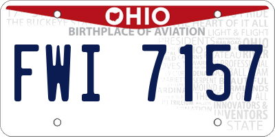 OH license plate FWI7157