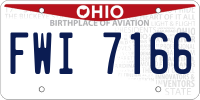 OH license plate FWI7166