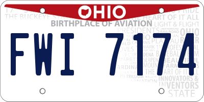 OH license plate FWI7174
