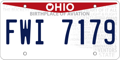 OH license plate FWI7179
