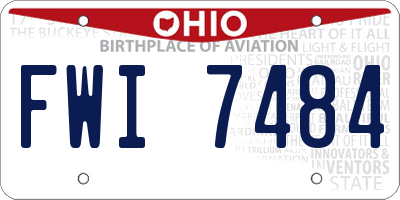 OH license plate FWI7484