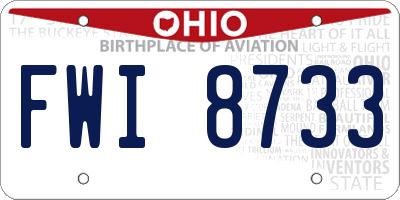 OH license plate FWI8733