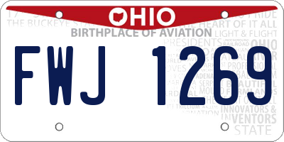 OH license plate FWJ1269
