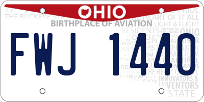 OH license plate FWJ1440