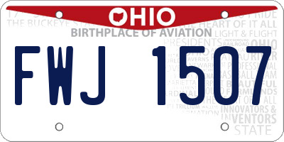 OH license plate FWJ1507