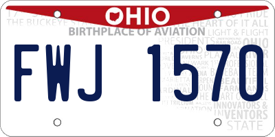 OH license plate FWJ1570