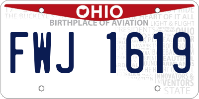 OH license plate FWJ1619