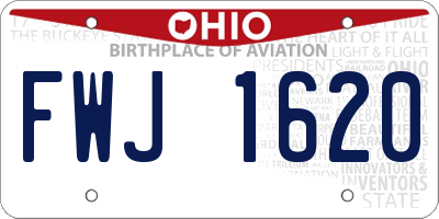 OH license plate FWJ1620