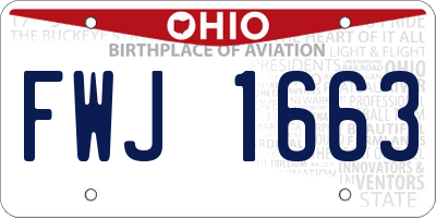 OH license plate FWJ1663
