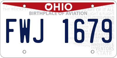 OH license plate FWJ1679