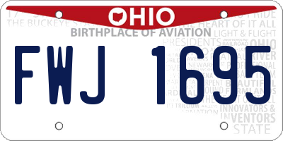 OH license plate FWJ1695