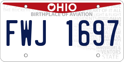 OH license plate FWJ1697