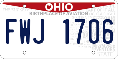 OH license plate FWJ1706