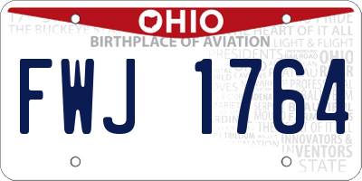 OH license plate FWJ1764
