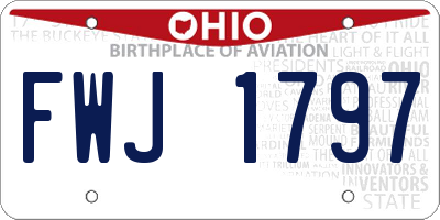 OH license plate FWJ1797