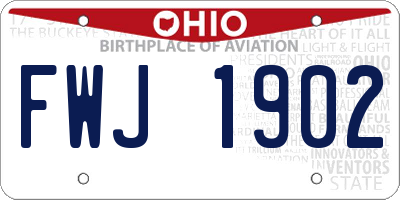 OH license plate FWJ1902