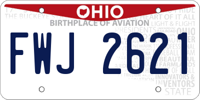 OH license plate FWJ2621