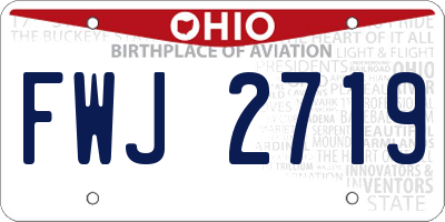 OH license plate FWJ2719