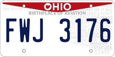 OH license plate FWJ3176