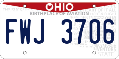OH license plate FWJ3706