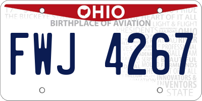 OH license plate FWJ4267